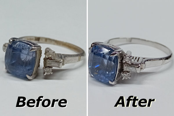 リング　ロウ付け修理、サイズ直し